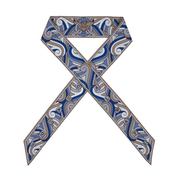 Thames Ribbon – Oxford, Mini Twilly Scarf