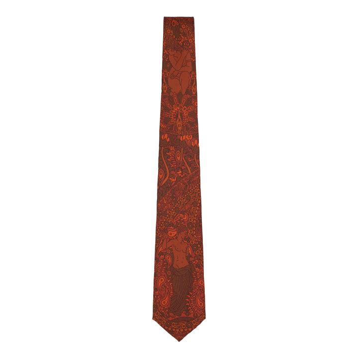 Red silk tie, Venus, Paisley Print, Luxury Neckties, Made in UK, Saglia Silk, Premium accessories, Furious Goose