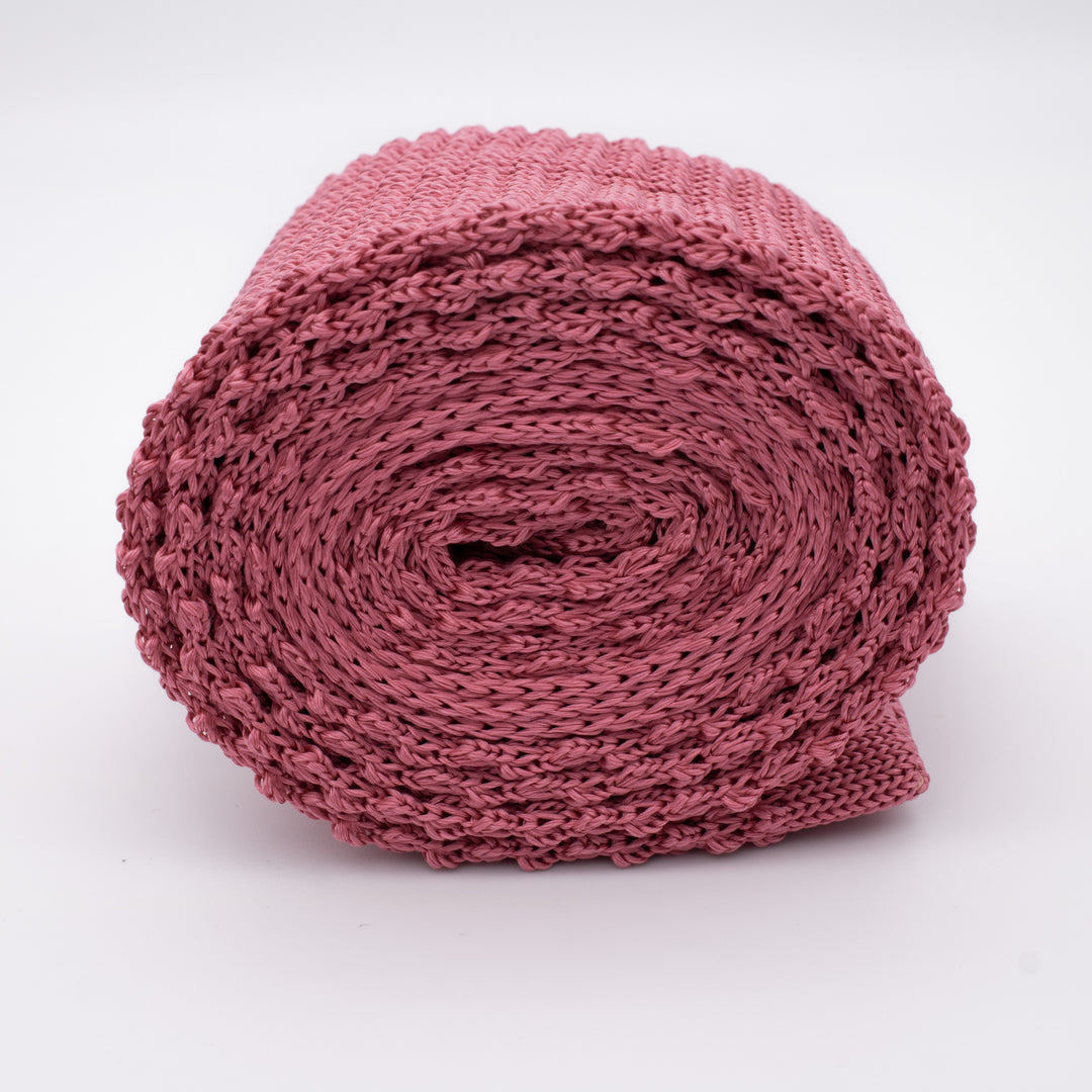 Knitted silk tie, pink, menswear, formal wear, bold accessory,  London Ties, Furious Goose