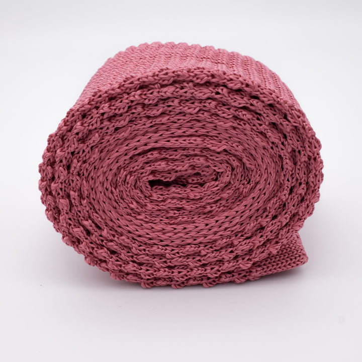 Knitted silk tie, pink, menswear, formal wear, bold accessory,  London Ties, Furious Goose
