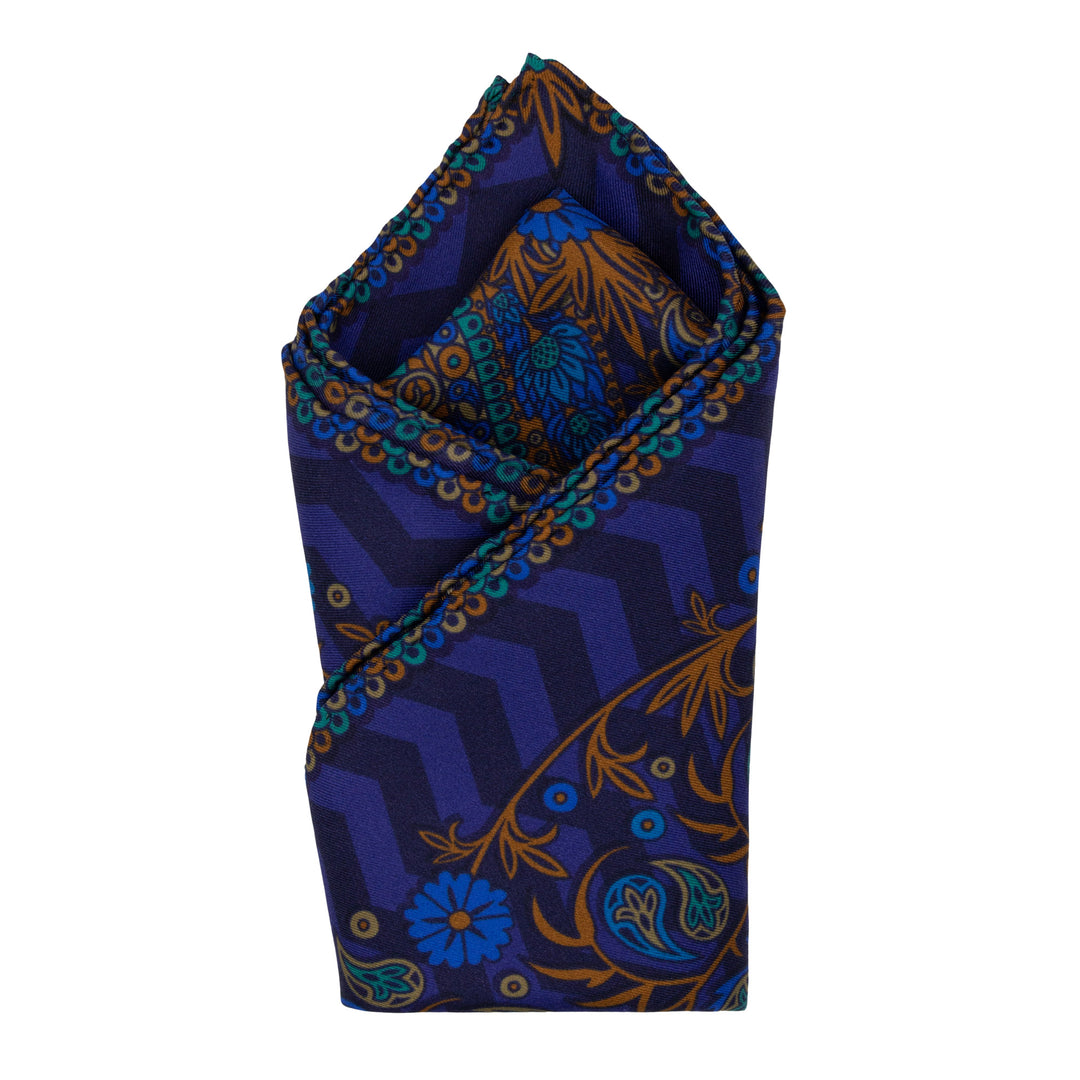 Venus Babylon, Paisley Gods Silk Pocket Square