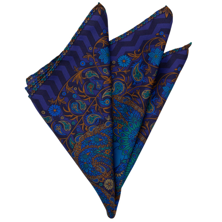 Venus Babylon, Paisley Gods Silk Pocket Square