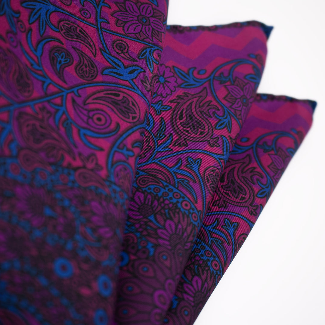 Venus Pergamon, Paisley Gods Silk Pocket Square
