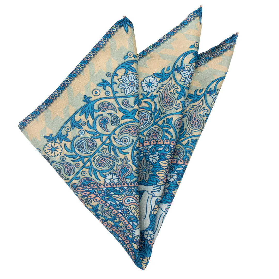 Discobolos Luxor, Paisley Gods Silk Pocket Square