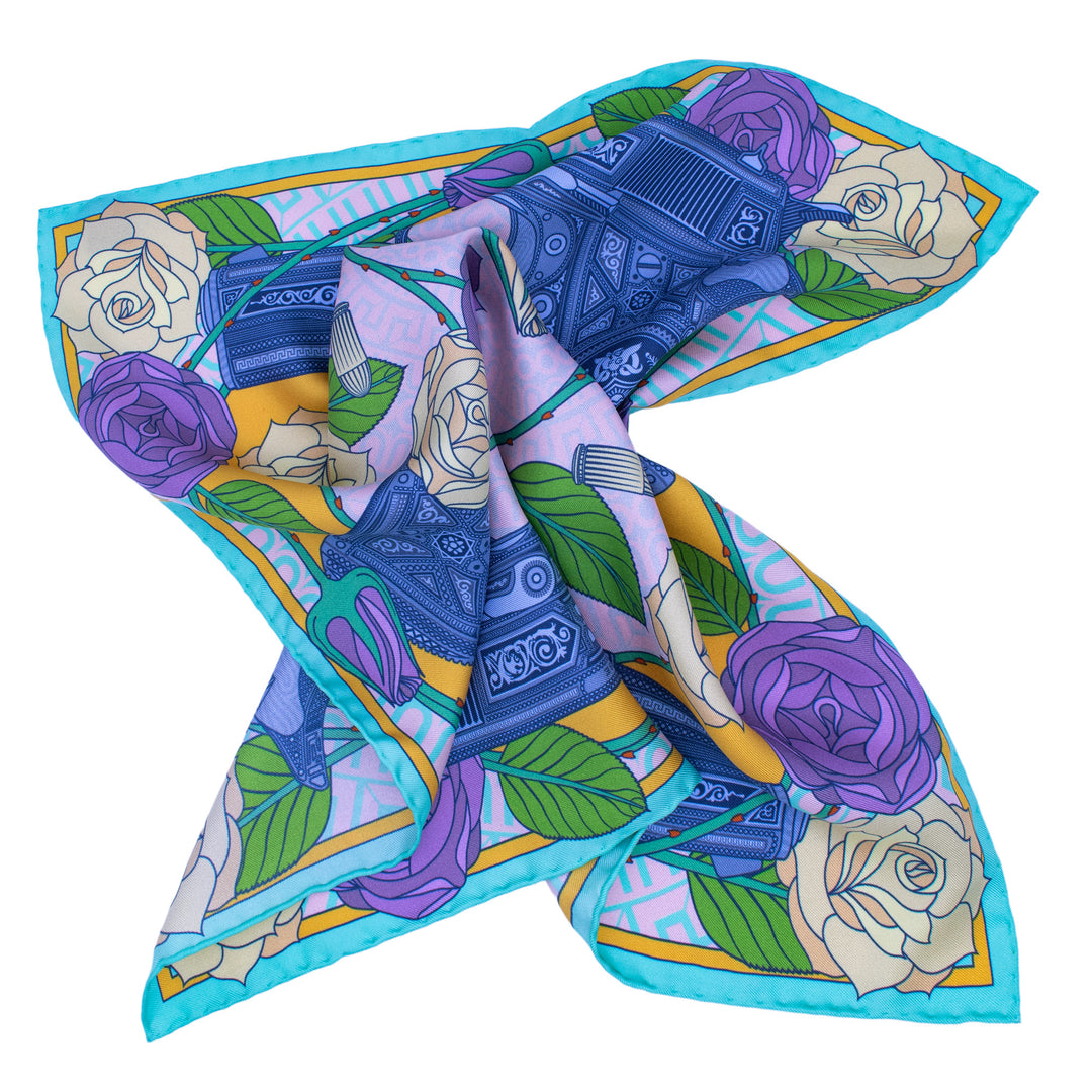 Guns and Roses pocket squares, Bold Accessories, Luxury Silk | Made in UK | Furious Goose