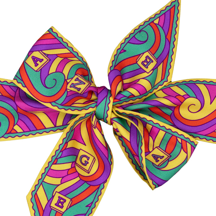 Silk bow, Ribbon Scarf, Twilly, Silk Twill, Premium Scarf, Quality, Hand made in England, Furious Goose