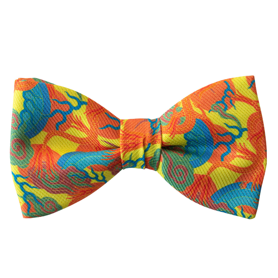 bold bow tie, luxury bow ties, premium accessories uk, dragons