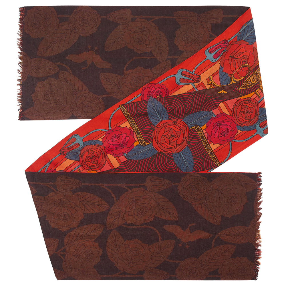 Winter Scarf, Autumn Scarf, Spring Scarf, Silk Wool Blend, Luxury Accessory