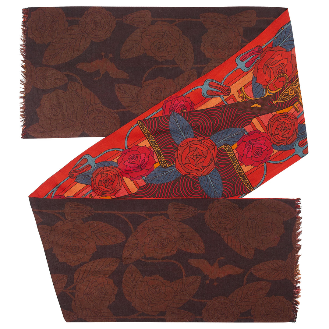 Winter Scarf, Autumn Scarf, Spring Scarf, Silk Wool Blend, Luxury Accessory