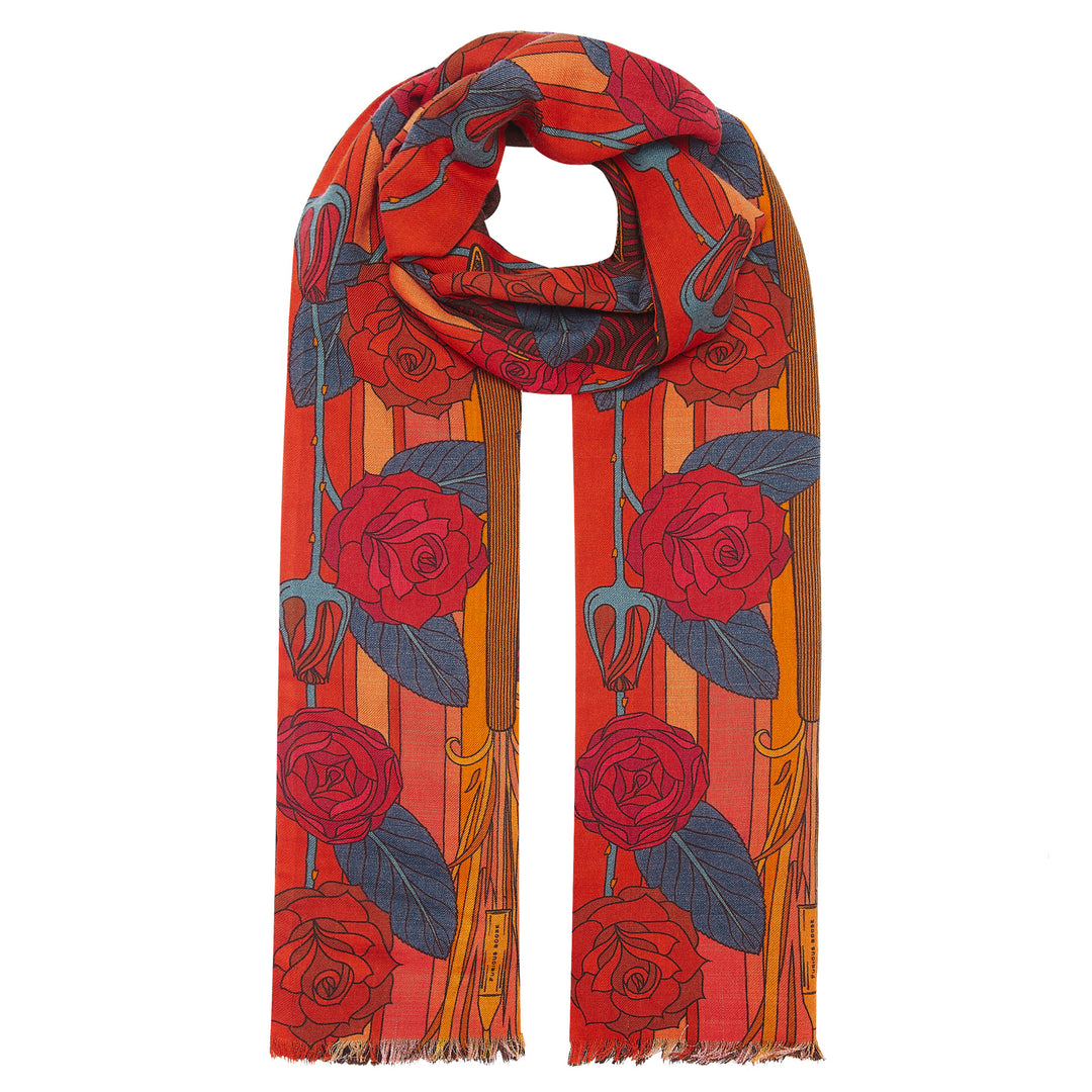 Winter Scarf, Autumn Scarf, Spring Scarf, Silk Wool Blend, Luxury Accessory