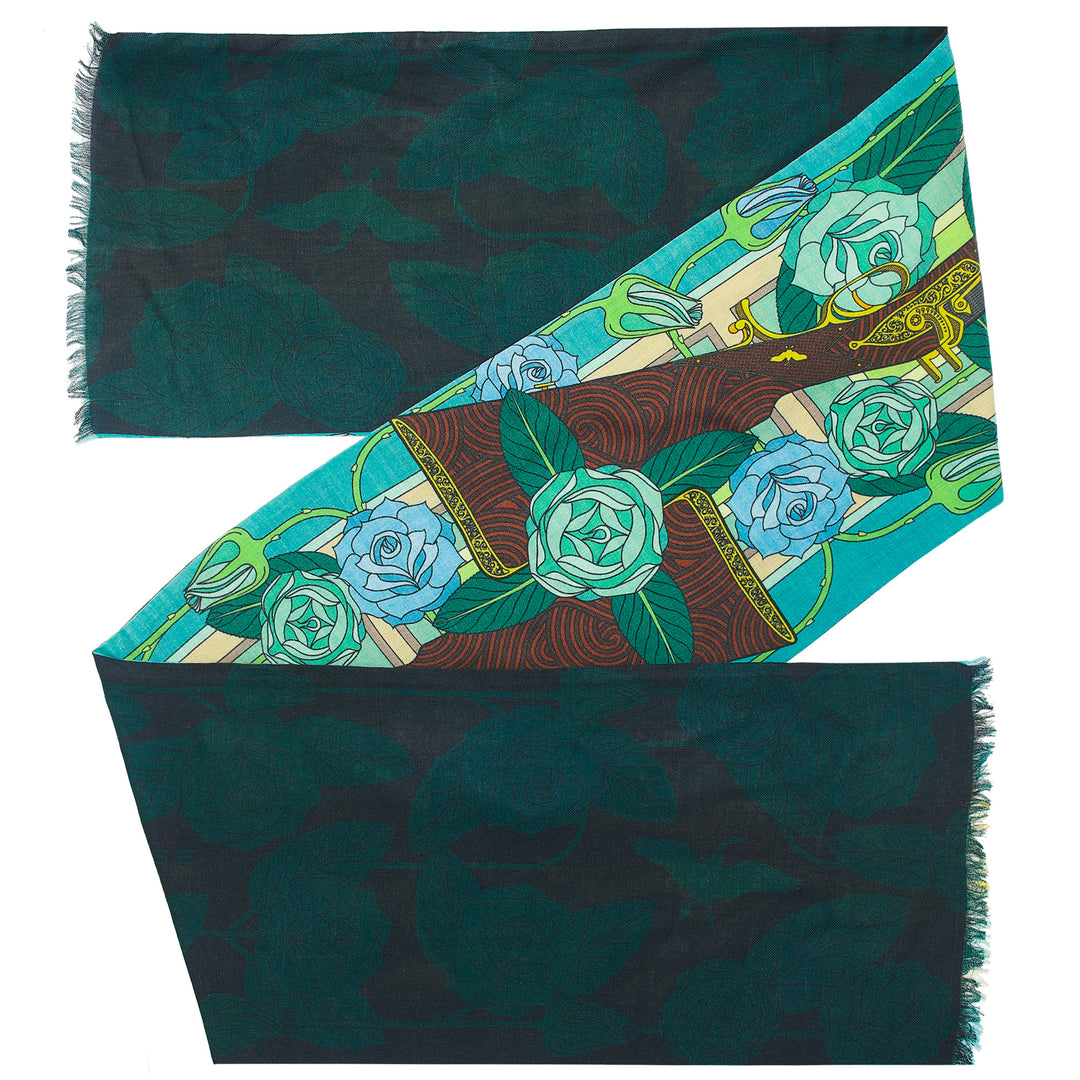 Winter Scarf, Autumn Scarf, Spring Scarf, Silk Wool Blend, Luxury Accessory