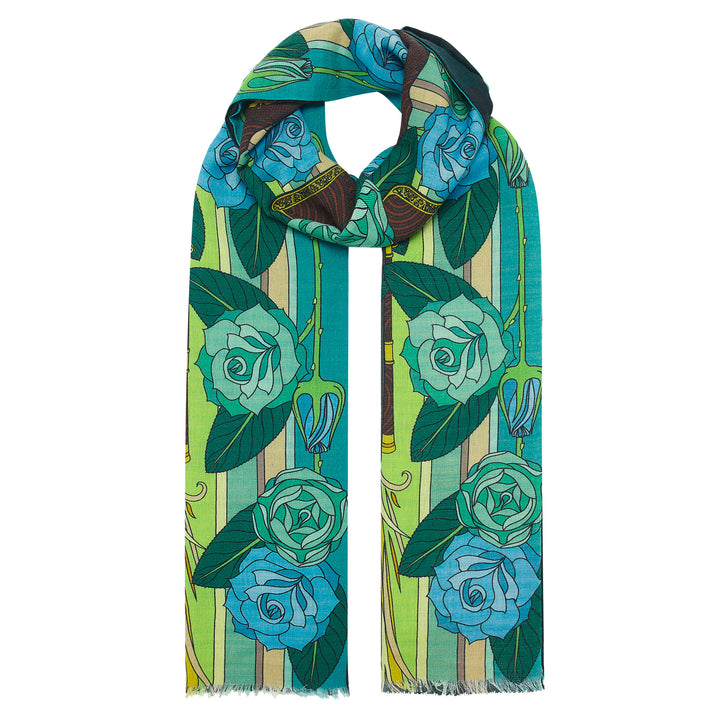 Winter Scarf, Autumn Scarf, Spring Scarf, Silk Wool Blend, Luxury Accessory