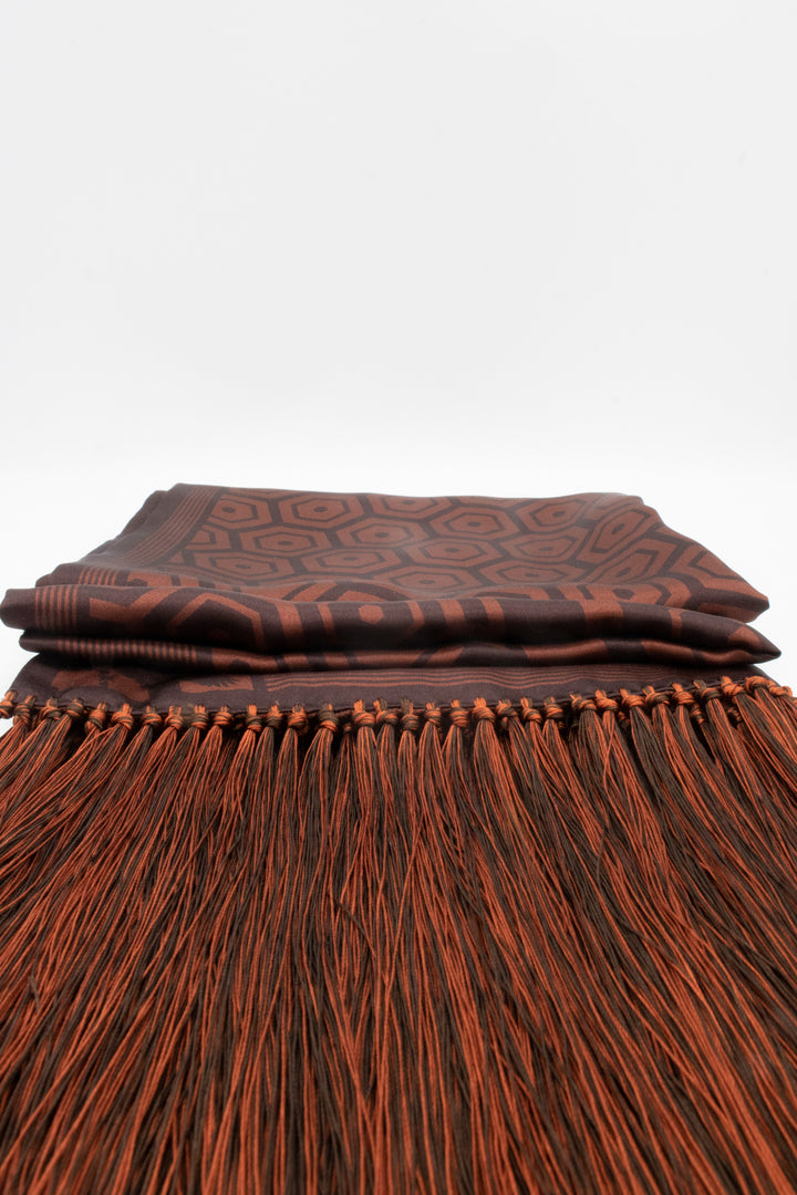 Luxury Cashmere Scarf, Silk Satin, Reversible, Bold Scarves, Stole, Opera Scarf, Fringed Accessories