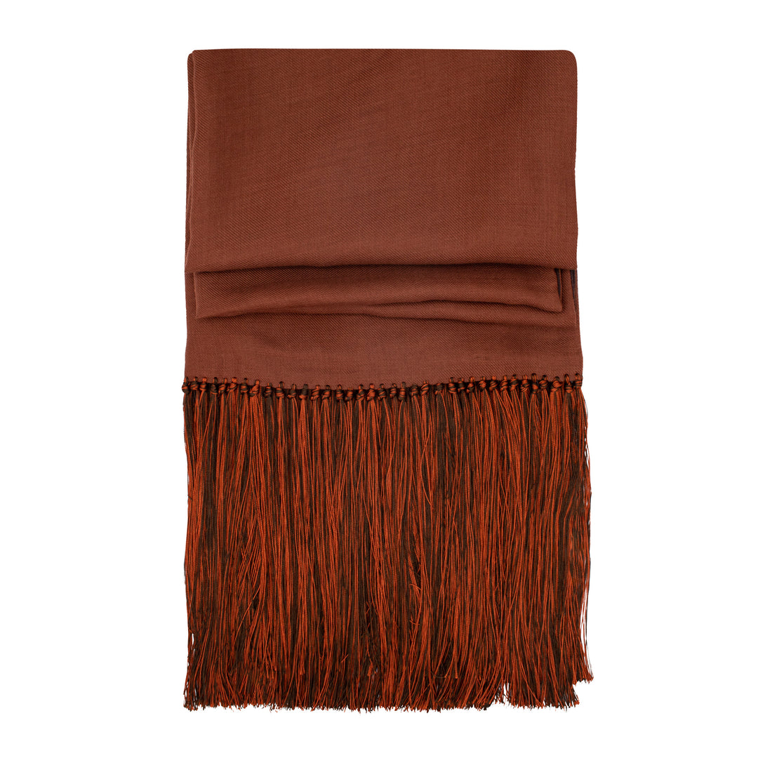 Luxury Cashmere Scarf, Silk Satin, Reversible, Bold Scarves, Stole, Opera Scarf, Fringed Accessories