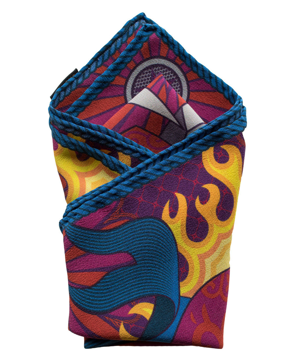 Pocket Squares UK, Contemporary Pocket Square, Luxury Pochette, Made in England, Hand rolled hem