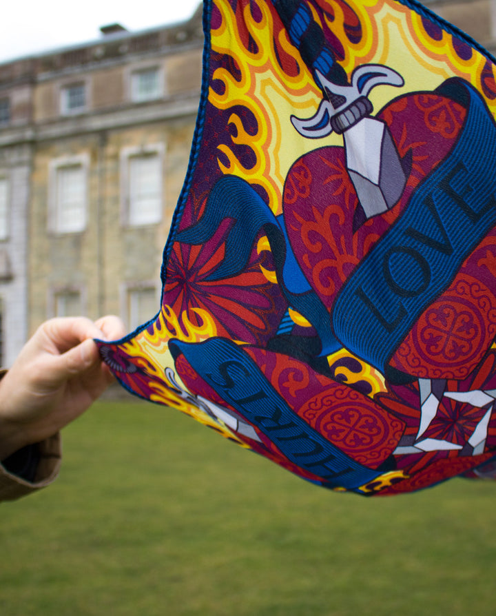 Pocket Squares UK, Contemporary Pocket Square, Luxury Pochette, Made in England, Hand rolled hem