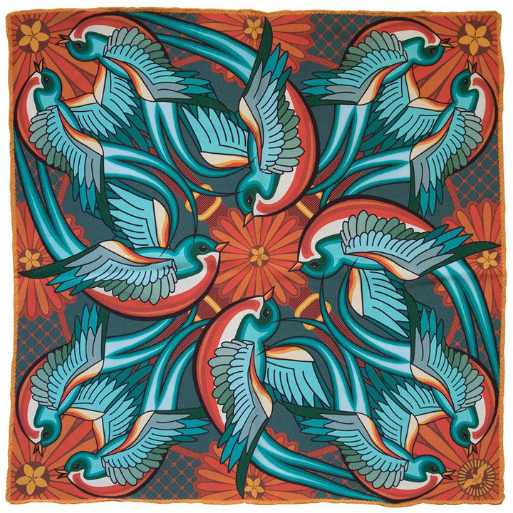 Tattoo pocket squares london, Made in UK, High Quality Silk Pocket Square, Neckerchief, Pochette, Handkerchief