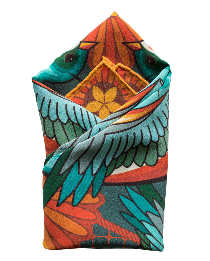 Tattoo pocket squares london, Made in UK, High Quality Silk Pocket Square, Neckerchief, Pochette, Handkerchief