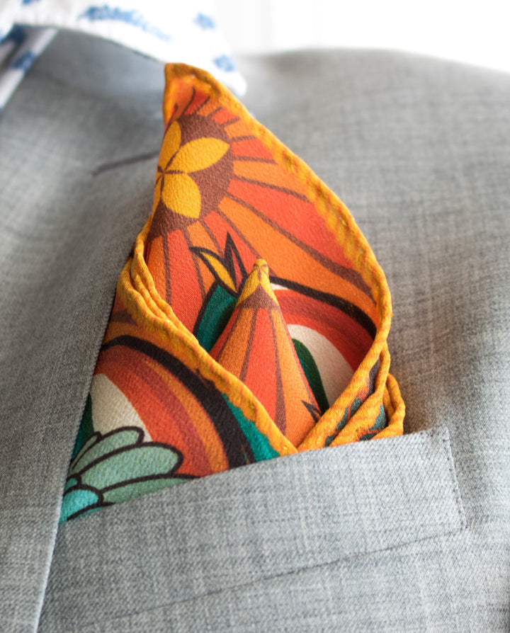 Tattoo pocket squares london, Made in UK, High Quality Silk Pocket Square, Neckerchief, Pochette, Handkerchief