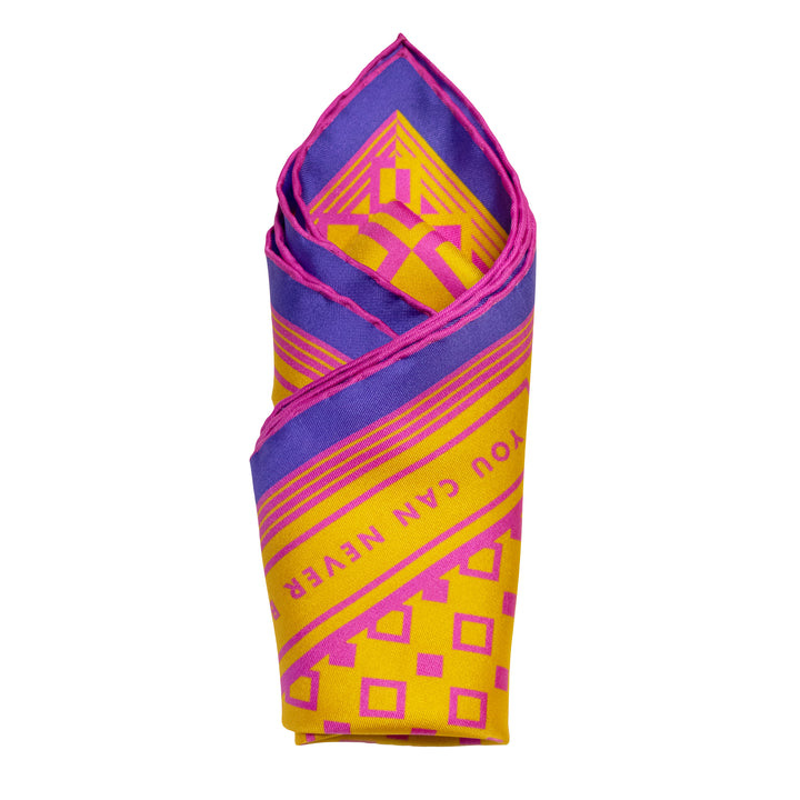 peach and orange oscar wilde pocket square london uk