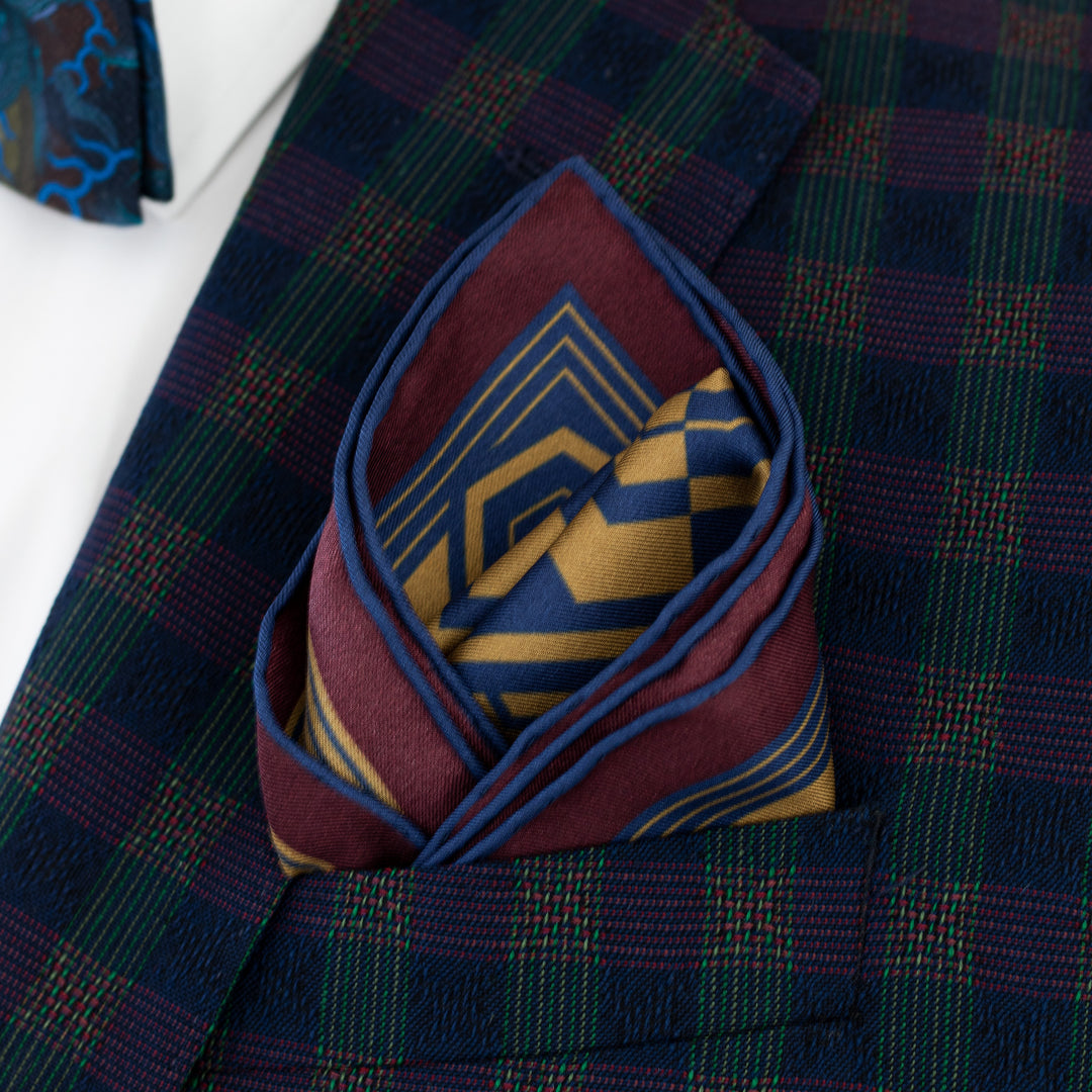 Luxury Pocket Square, Bold Accessories, Oscar Wilde, Silk Squares, UK London