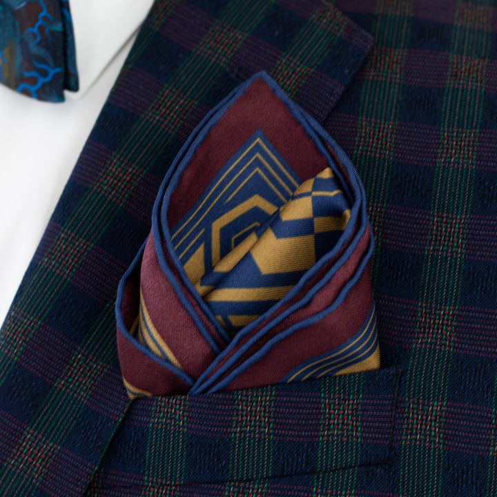 Luxury Pocket Square, Bold Accessories, Oscar Wilde, Silk Squares, UK London