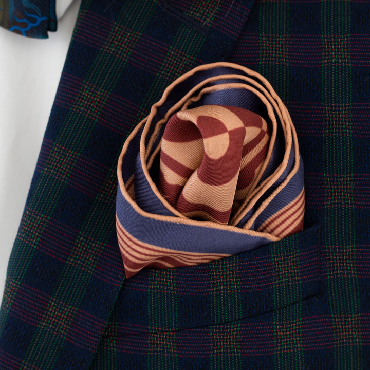 Luxury Pocket Square, Bold Accessories, Oscar Wilde, Silk Squares, UK London