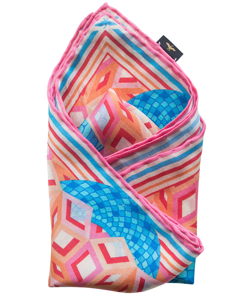 Pocket Square Brighton, Colourful, Contemporary Pocket Squares UK, Made in UK, Hand finished, High Quality