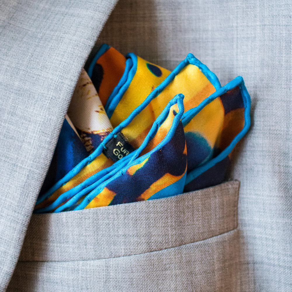 Graffiti inspired Pocket Square, Street Art Pocket Squares UK, Pochette, Handkerchief, Silk Square, Luxury Gift, Made in UK