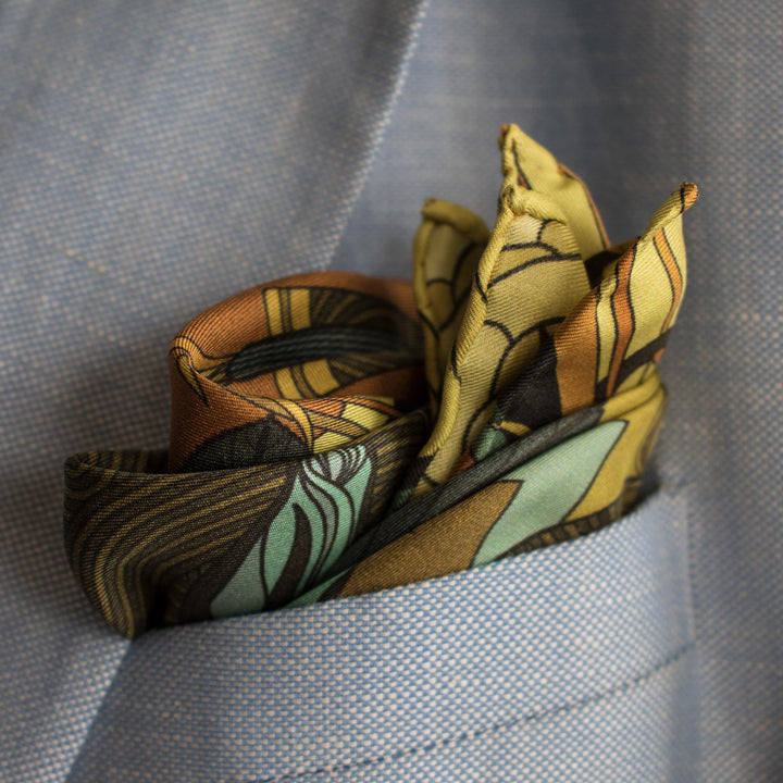 Guns and Roses, Antique Rifle, Designer Pocket Square, Guns Floral Print, Pochette, Luxury Handkerchief, Silk Square, Luxury Gift, Made in England