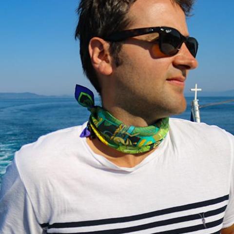 Designer Pocket Square UK, Luxury Pocket Squares, Silk Hanky London, Made in England, Athens, Greece