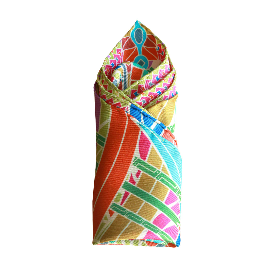 Dragon, Pocket Square, Pocket Chief, Quetzalcoatl, Luxury Accessories, Made in England, London, UK