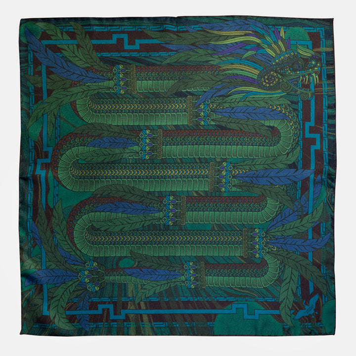 Pocket square, 100% silk, unisex wear, sustainable modern fashion