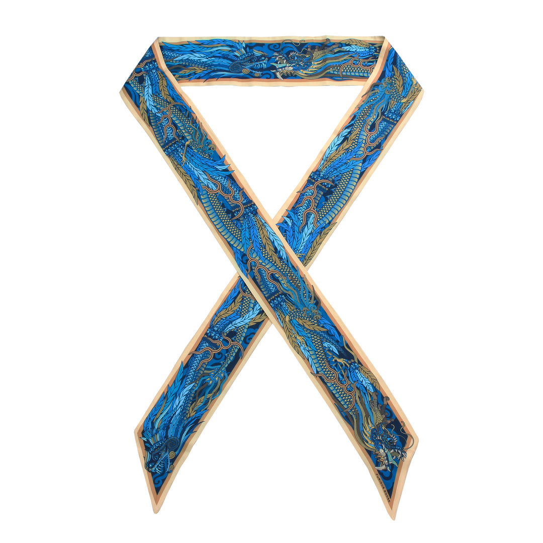 Ribbon scarf, Twilly Scarves, Luxury Accessory, Unisex Accessory, pussy bow, Made in UK, London