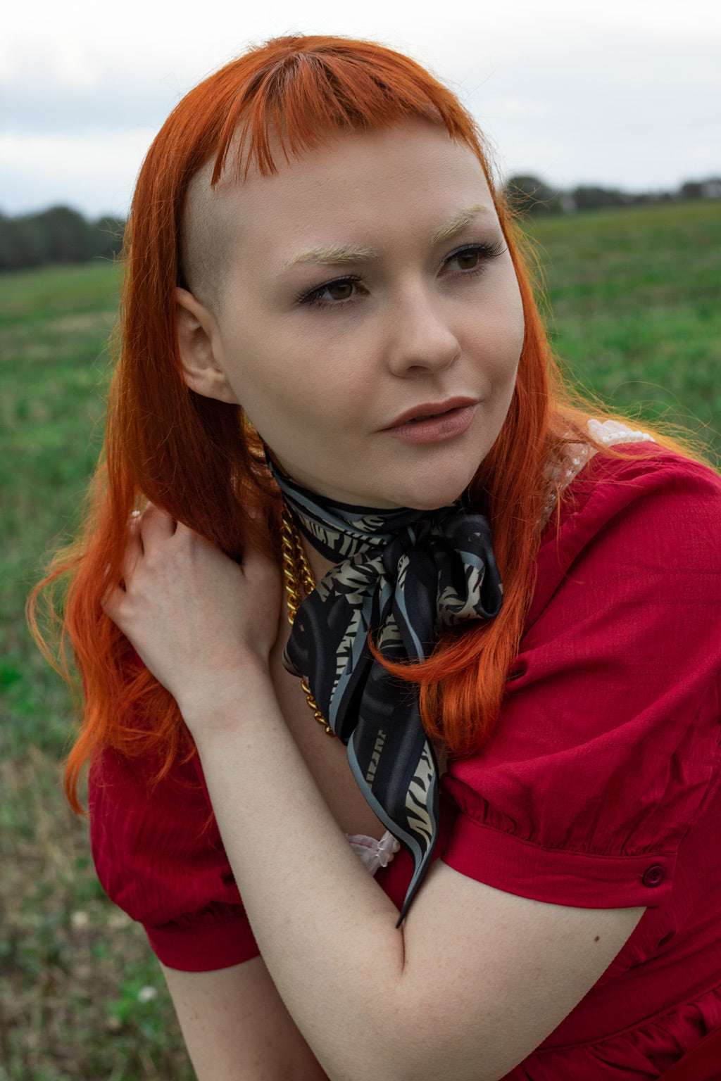 Silk Scarf, Tiger Print, Twilly, Animal Prints, Lavalliere, Pussy Bow, Luxury Accessory, London Fashion, Slow Fashion, Bespoke