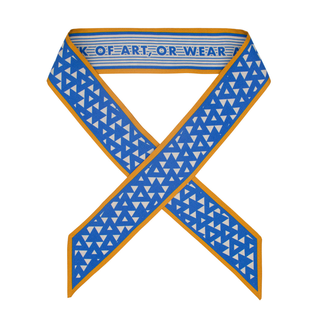 Ribbon Scarf, Hat Ribbon, Silk Accessories, London Fashion, Bold Print, Pattern, Oscar Wilde