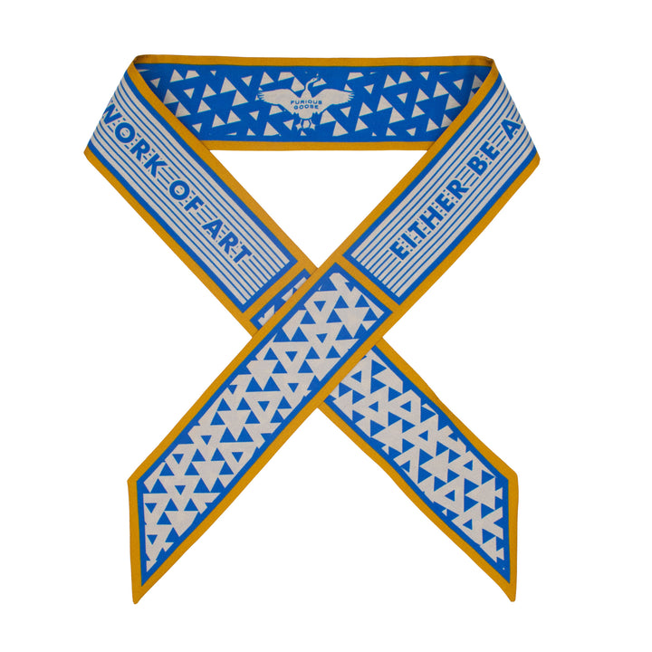 Ribbon Scarf, Hat Ribbon, Silk Accessories, London Fashion, Bold Print, Pattern, Oscar Wilde