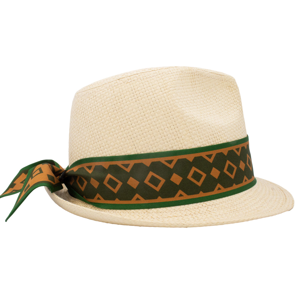 Silk Ribbon Scarf, Twillie, Racing Green Gold, Hat Ribbon, Summer Style, Gift Idea, Made in UK