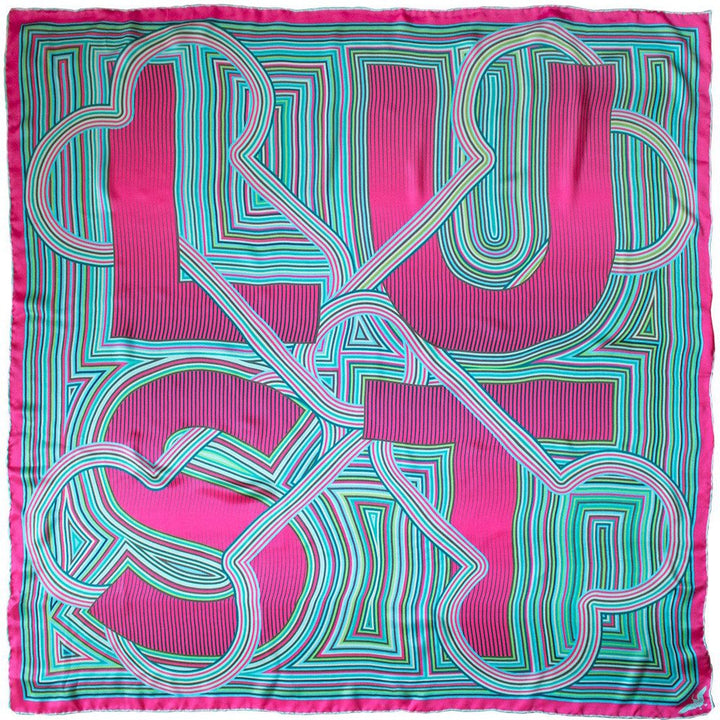 Silk Scarf, Satin Scarf, Silk Scarves UK, Designer Scarf, London, Brighton, Luxury Gift Idea, Hand rolled hem, Made in England
