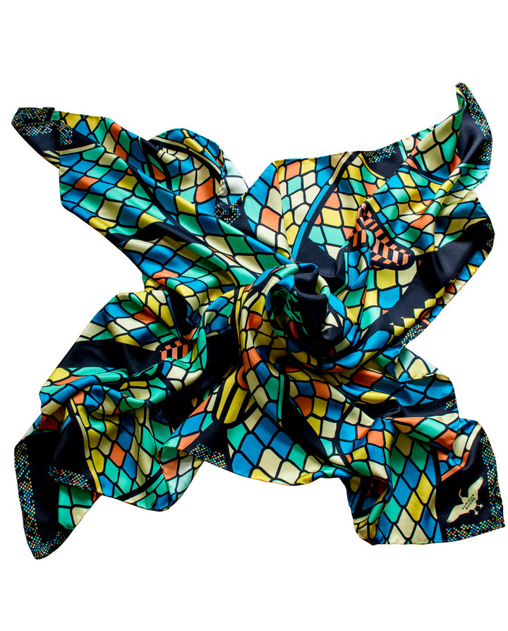 Silk Scarf, Foulard, Silk Scarves London, Silk Square, Luxury Gift, Made in England