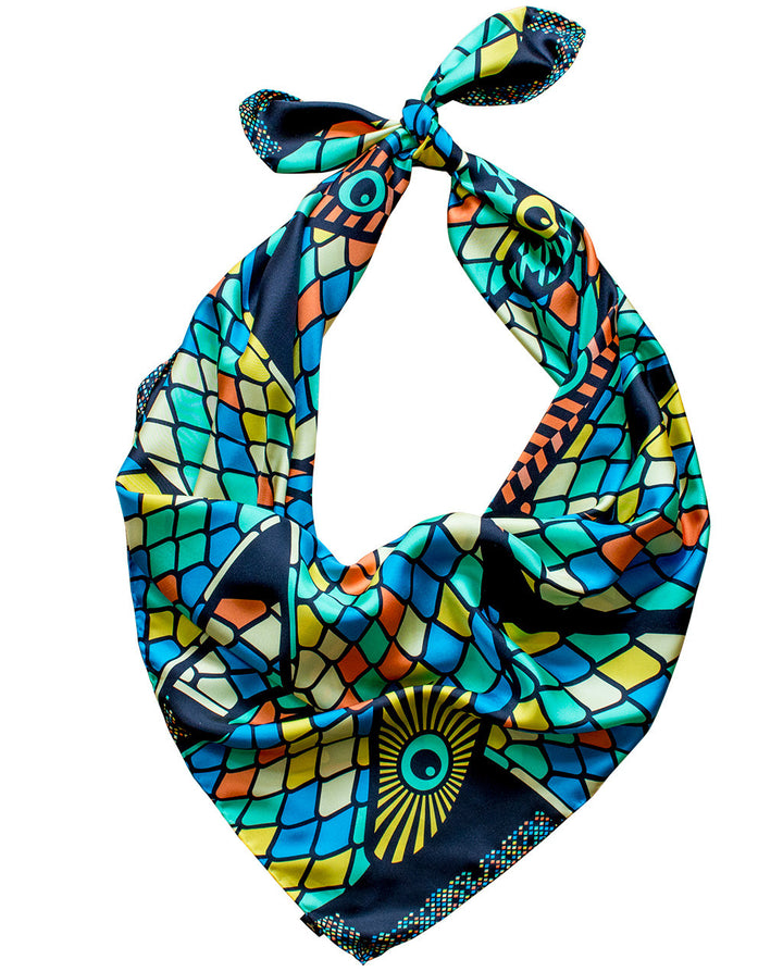 Maximalist Silk Scarf, Foulard, Silk Scarves London, Silk Square, Luxury Gift, Made in England