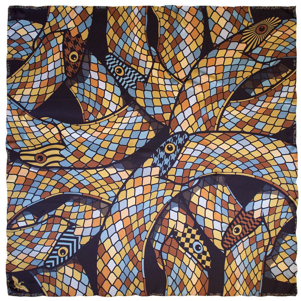 Silk Scarf, Foulard, Silk Scarves London, Silk Square, Luxury Gift, Made in England