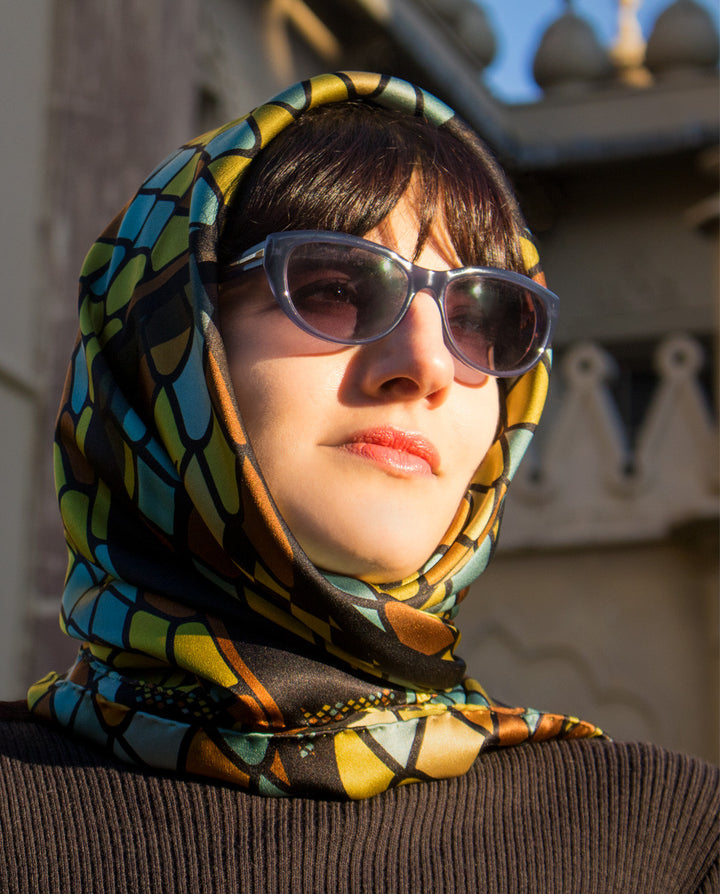Silk Scarf, Foulard, Silk Scarves London, Silk Square, Luxury Gift, Made in England