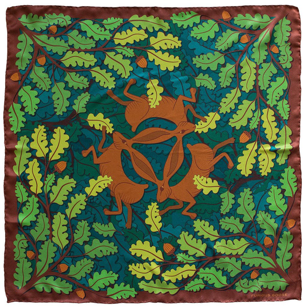 Silk Scarf, Foulard, Silk Scarves London, Silk Square, Luxury Gift, Made in England