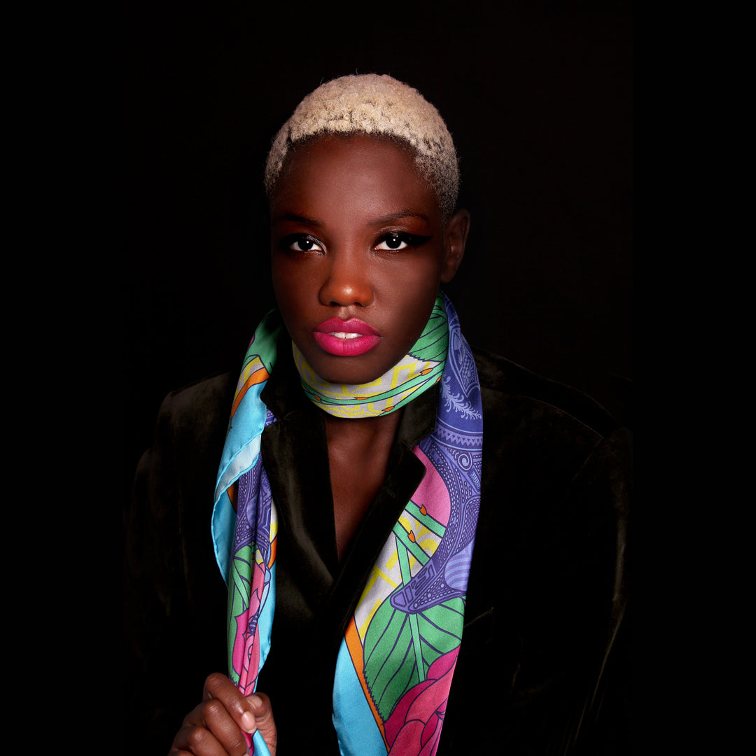 Designer Scarf UK, Luxury Scarves, Ladies Foulard, Made in England, Guns and Roses, Sinatra's 9mm – Ronda