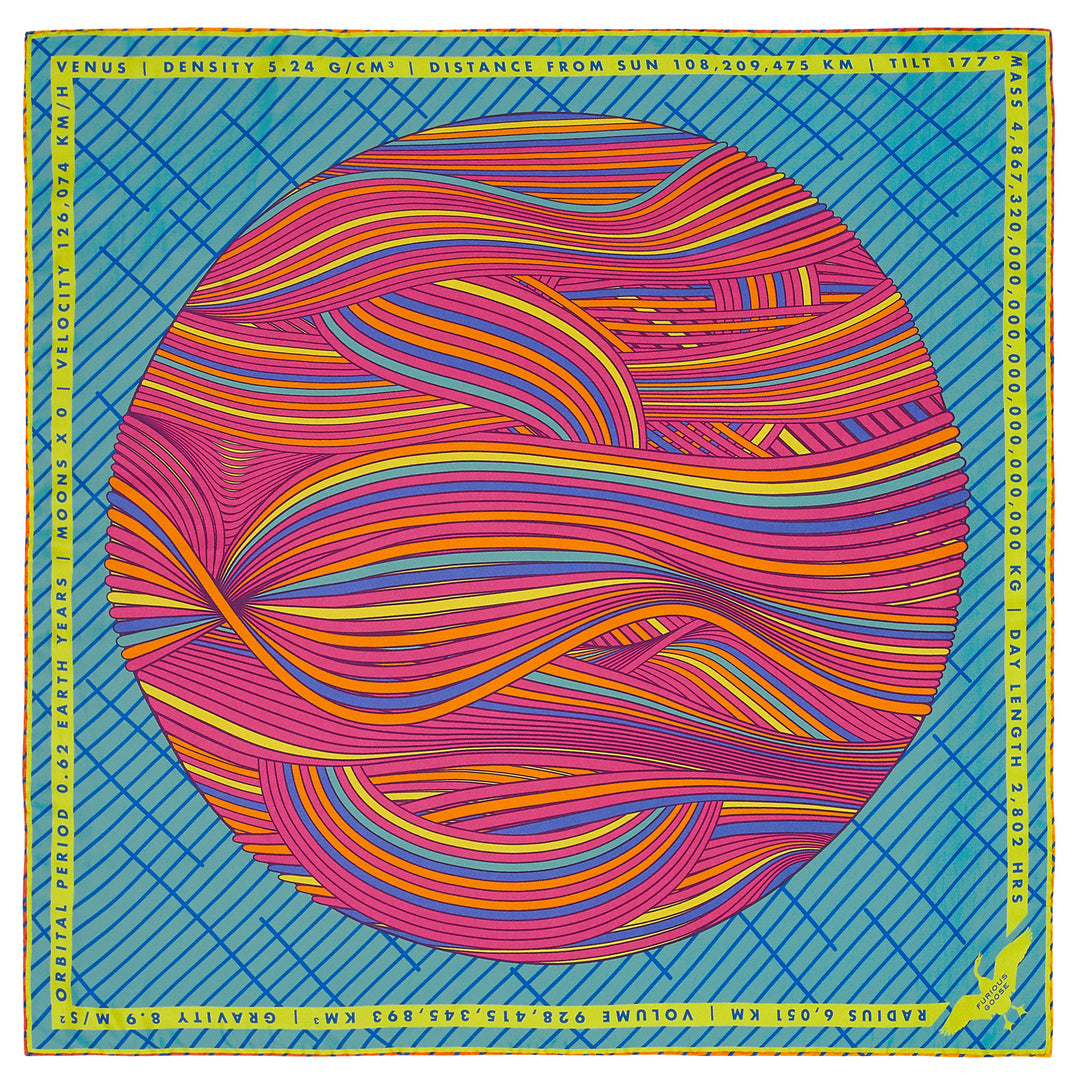 Luxury Scarf UK, Venus, Planet of Love, Gift Ideas Libra, Gift Ideas Taurus, Luxury Gift UK, London, Milan, Space Gift