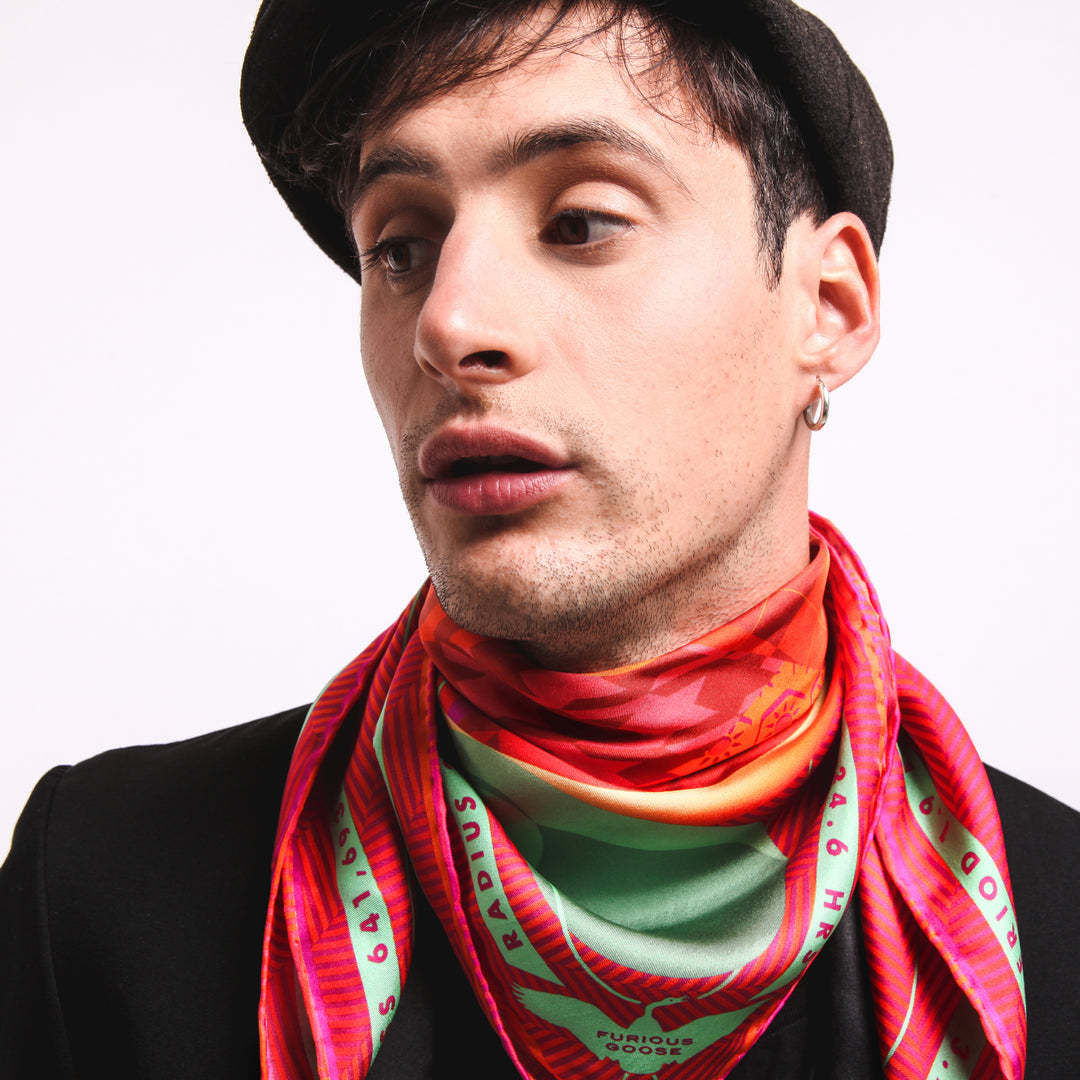 Luxury Merino Wool Scarf UK, Mars, Planet Mars, Gift Ideas Aries, Luxury Gift UK, London, Miami, Science Gifts