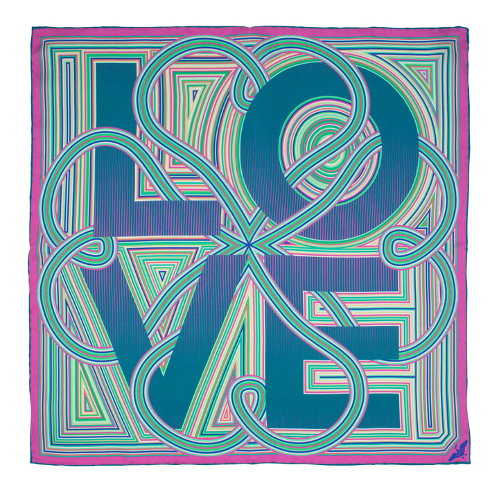 Quality Silk Scarves, Designer Scarf, Luxury Silk, Bold Print, Gifts for her and him, LOVE, Valentine's Gifts