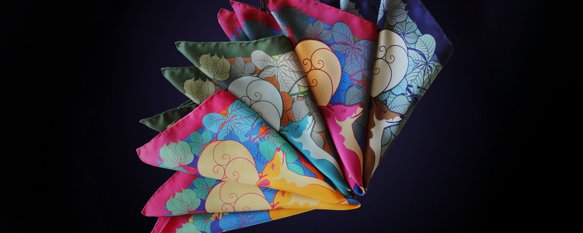 Enchanted Forest | Luxury Silk Scarves, Pocket Squares | Furious Goose