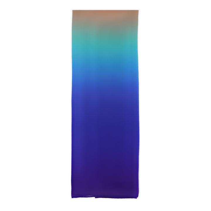 Ombre Scarf Sunrise, Pink, Blue, Chiffon, Silk Georgette – Furious Goose London